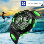 Digital Watch Outdoor Sports 50M Waterproof Electronic Watches - Image 5