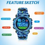 Watch Digital Outdoor Sport Waterproof Boys Watches - Image 3